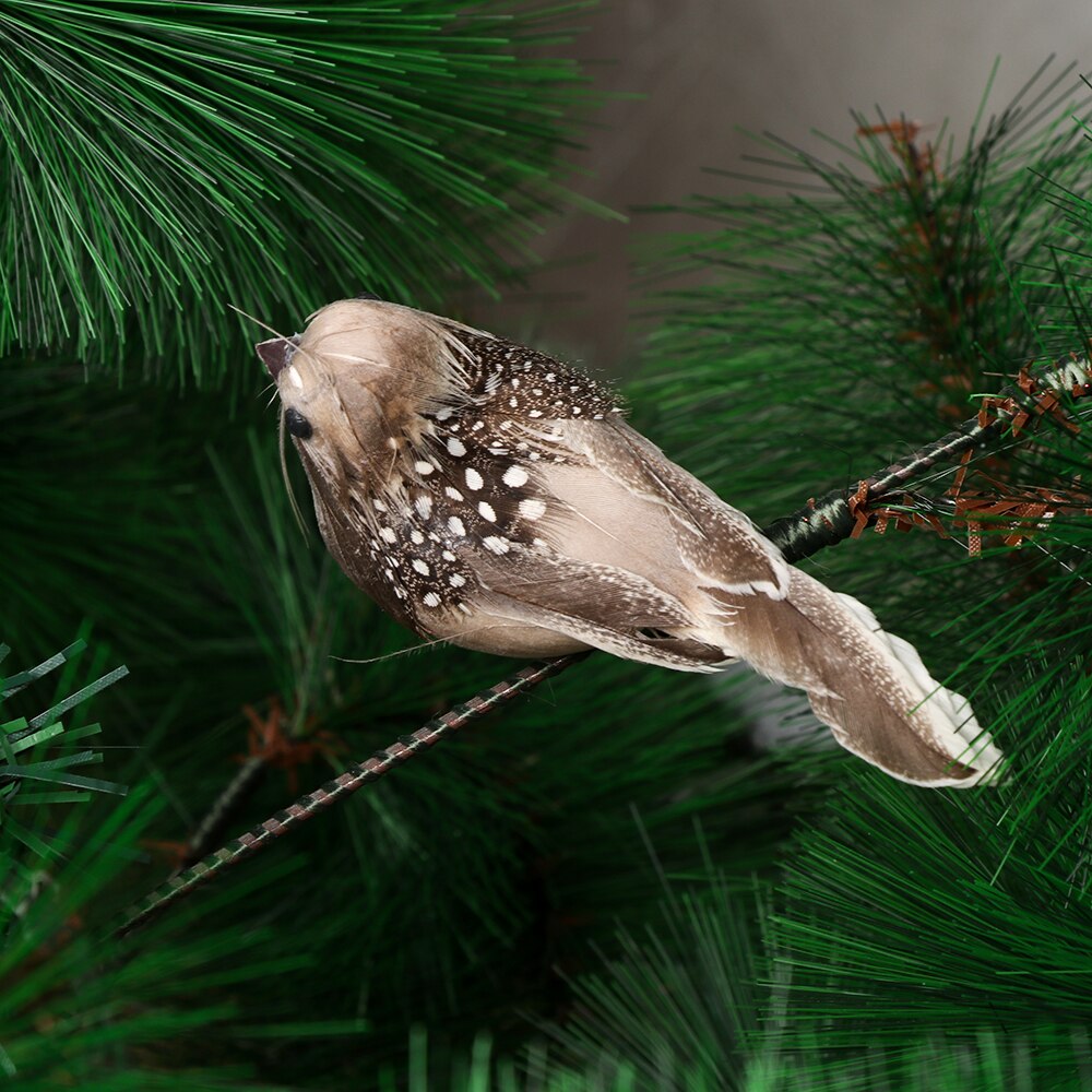 10cm Colorful Feather Simulation Bird Miniature