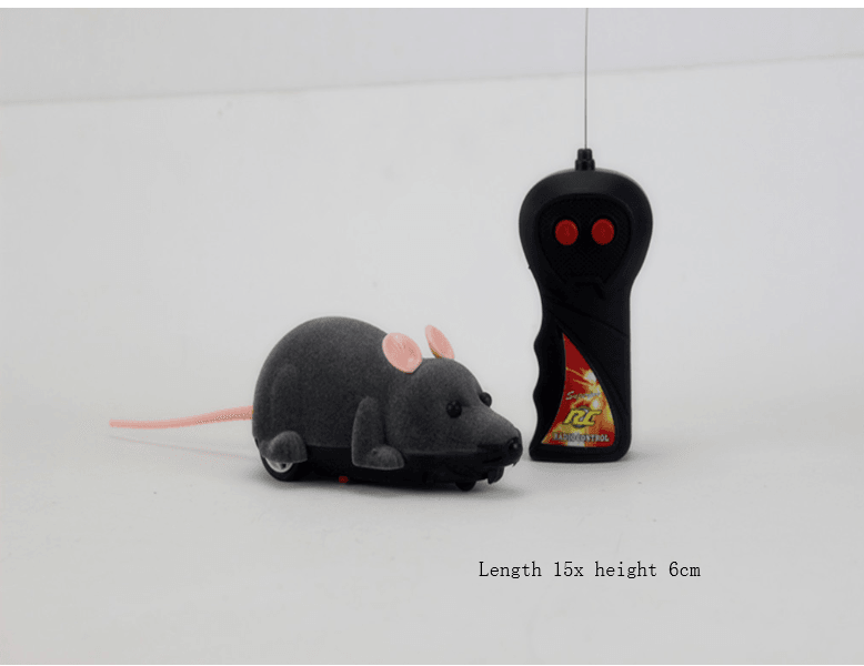 Remote Control Flocking Cat Toy - Interactive Fun For Your Feline