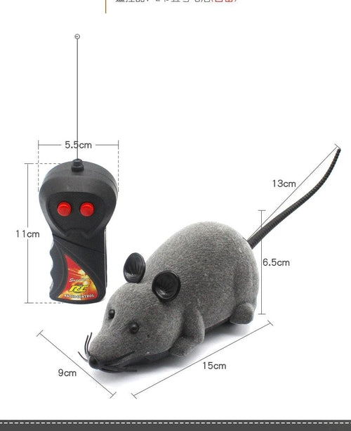 Remote Control Flocking Cat Toy - Interactive Fun For Your Feline