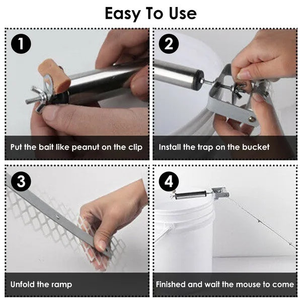 Reusable Mouse Catcher Roll Up Mouse Catcher Wooden Stick Rolling