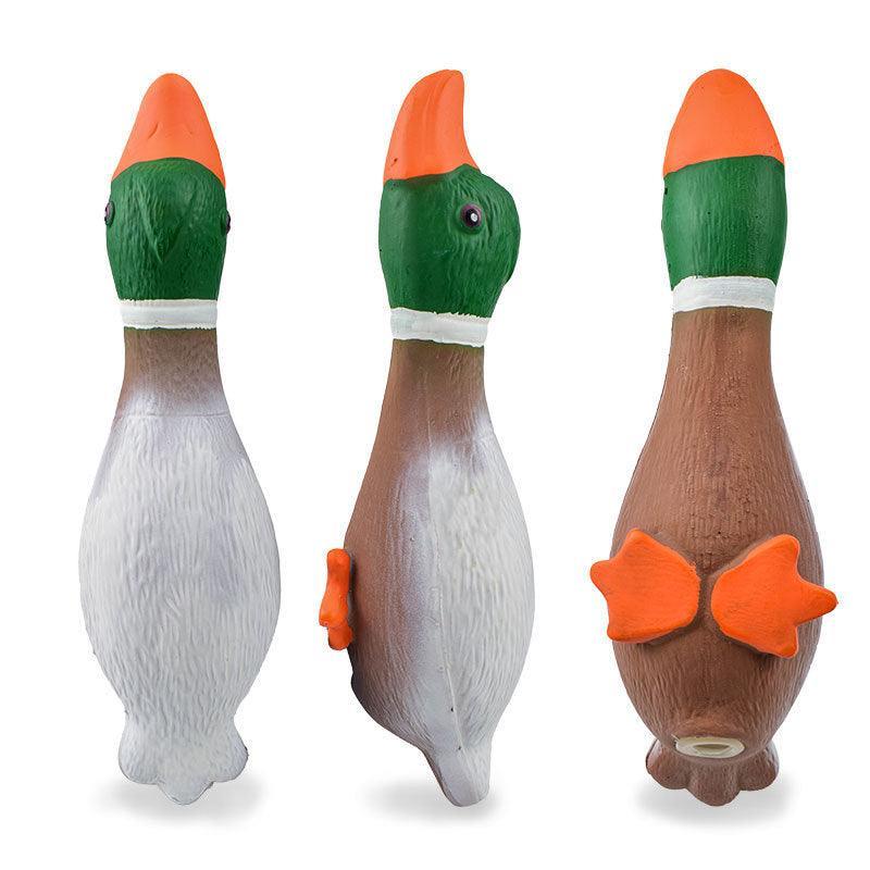 Boredom Buster Latex Duck Dog Toy