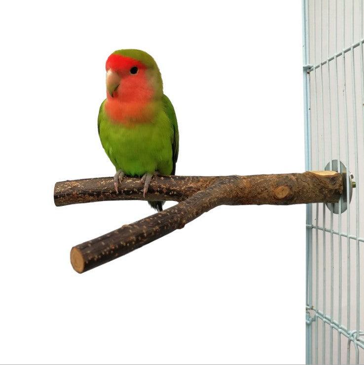 Rattan Ring Bird Cage Chewing Toy With Standing Frame - Natural Apple
